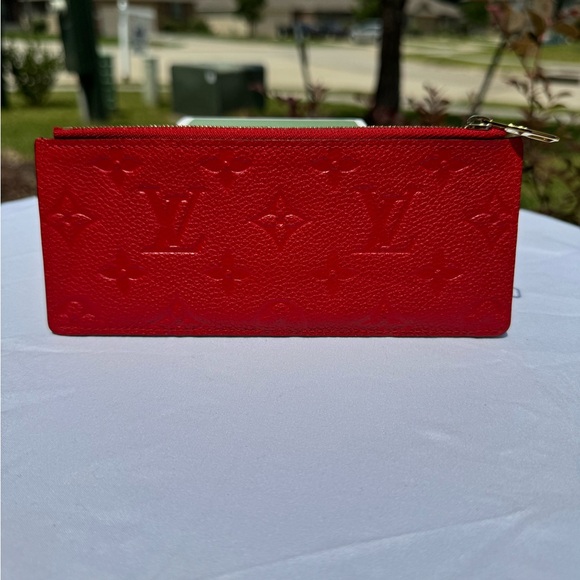 Louis Vuitton Red Empriente monogram leather pouch - Picture 1 of 6